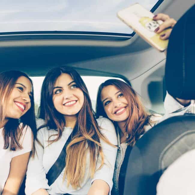 Selfie in the car